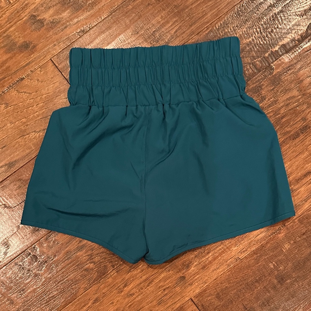 New In Teal shorts
